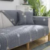 Stoelhoezen Sofa Cushion Fabric Four Seasons Universal Non-Slip Noordse moderne minimalistisch massief hout All-Inclusive Cover