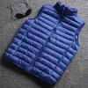 Gilets pour hommes Hiver Hommes Blanc Canard Down Gilet Ultraléger Gilet sans manches Veste Mode Col montant Hommes Grande Taille Gilet Lâche Mâle M5XL 221130