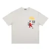Męskie koszulki z kreskówek postaci z nadrukowane ciężkie płukanie krótkoczepowe T-shirt Man T221130