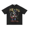 Men's T-Shirts Heavy metal hip-hop pound-of-wash short-sleeved T-shirt T221130