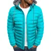 Mens Vests European Size Solid Stand Collar Coat Men Autumn Winter Padded Hooded Cotton Jacket S3XL 221130