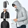 Hommes gilets hommes hiver garder au chaud 90% blanc veste en duvet marque vêtements mâle slim fit à capuche décontracté vers le bas grande taille 6XL 221130