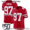 Zszyty Ohio State Buckeyes #97 Joey Bosa Red NCAA 150th Jersey Custom Dowolne nazwiska xs-5xl 6xl