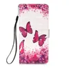 3D Flower Butterfly Leather Wallet Wallet لـ Samsung S23 Ultra A54 5G A14 S22 Plus A13 S20 Fe Galaxy A42 NOT