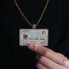 Jinao Hip Hop Gold Cedic Collar Collar Micro Pave Circón Out Jewelry Man Women Gift 201013