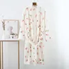 Women's Sleepwear Flannel Robe Women Print Cartoon Bathrobe Autumn Winter Warm NightgownThicken Long Robes Casual Plus Size 40-75KG