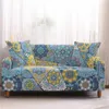 Chair Covers Mandala Theme Corner Sofa 1/2/3/4 Seat Anti-dirty Cushion Cover All Inclusive Washable Sectional Protector