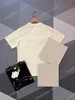 xinxinbuy Herren Designer T-Shirt Kaktus Buchstaben Stickerei Kurzarm Baumwolle Damen Grün Weiß Schwarz Grau XS-L