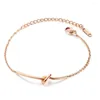 Link Bracciali Bangle Gold For Women Tie The Knot Bracciale Regali per damigella d'onore Amico regolabile