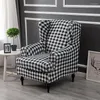 Stoelhoezen Boho Vleugelhoes Stretch Spandex Fauteuil Relax Sofa Zitkussen Bekleding