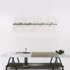 Lampes suspendues nordique moderne Simple salon cristal salle à manger lustre créatif Led Art Bar magasin de vêtements chambre chaude