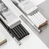 نقرة النافورة 12pcs قلم رصاص Dibujo Profesional Black White Set de lapices profesionales Art Carboncillos para dibujar pencil papeleria 221130
