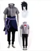 uchiha sasukeコスプレコスチュームシップデンアニメの服ハロウィーン服パーティーパンツウエストロープハンドガードコートJ220712 J220713