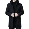 Men's Vests Winter Down Jacket White Duck Hooded Jackets Coats Long Warm Fashion Casual Clothing 221130