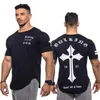 T-shirt da uomo T-shirt da compressione da uomo Jogger Maglietta sportiva da uomo Palestre da uomo Fitness Bodybuilding Allenamento Top nero Asciugatura rapida