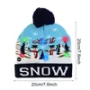 Noel Süslemeleri 1 PC LED HATS Kazak Örme Beanie Noel Baba Çocuklar İçin Kış Şapkası Yetişkinler Partisi Isıtma Kapağı 221130