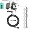 Sprayers Misting Cooling System With Pump Filter Kit 20FT 60FT Line Brass Nozzle 5L Min For Outdooor Patio Porch Backyard 221129