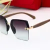 New Sunglasses for Women Unisex Designer Goggle Beach Sun Glasses Retro Square Frame Luxury Design Uv400 Top with Box