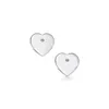 Heart Love Stud Classic Size S925 Sterling Silver Heart Designer Pendientes para mujer para mujeres Letras de marca de lujo Diseñador de aretes Original con caja