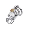 Cockrings Big Metal Cock Cage Male Chastity Device BDSM Sex Toys for Men Penis Lock Erotic Bondage Husband Loyalty Drop 221130