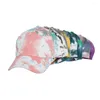 Berets Tie-dyed Cotton Washed Men Women Couples Baseball Cap Outdoor Adjustable Hats Snapbacks Man Caps Summer Visors Mesh Sunhat