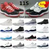Basketball Shoes 25Th Anniversary Bred Space Easter Concord Midnight Navy Jubilee Cool Grey 2022 Jumpman 11 11S Men Women