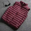 Hommes vers le bas Parkas automne vers le bas gilet avec 100% plumes mode Boutique plume de canard décontracté col montant vestes gilet 221130