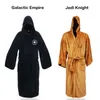 Restas masculinas flanela masculina com roupão de estrela grossa com capuz Jedi Bathrobe Robe Winter Long Bath Bath Homewear 221130