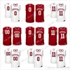 Neuer roter College-Basketball trägt weiße, individuelle Indiana Hoosiers, personalisiert genäht, beliebiger Name, beliebige Nummer #4 Victor Oladipo 11 Thomas NCAA Co