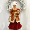 Christmas Decorations 48CM Tree Topper Mrs Santa Claus Grandma Figurine top Desktop Ornaments Home Decor Gift 221130