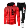 Mens Tracksuits SportsWeartWo Piece Set Warm Jackets and Pants Zipper Coats Suits Outdoor Hoodies Sport Jogging 221130