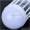 LED -gl￶dlampor Electric Trap Light Indoor 15W 110V 220V E27 LED Myggmordare Lampa BB Elektronisk anti Insekt Bug Wasp Pest Fly Outdoor Dh16p
