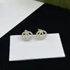 Women Fashion Stud Earrings Small Silver Earring Designers For Mens Jewelry Luxury Letter G Studs Gold Hoops Ornaments Necklaces With Box