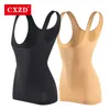 Women Shapers Cxzd Kobiety przesuwane kamizelka brzucha zbiornika sterujące Top Bodysis Shapewear talia