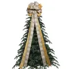 Decorazioni natalizie Fiocco di neve Fiocco Giorno Ciondolo Ornamento Filo d'oro Tela Plaid Decorazione per albero 221130