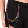 Cintos Saias Calças Cadeia Goth Multi Tipo Correntes Liga Transparente Pingente Cintura Carteira Bolso Para Mulheres Meninas Presente