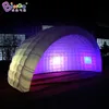 Gepersonaliseerde 6x4x3 meter opblaasbare lichten Dome Giant Igloo / LED Blow Up Garden Dome Toys Sports