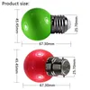 Ampul Bombiller Mini Renkli RGB LED Ampul Işık E27 Dış Mekan Dekorasyon Lambası Noel Tatil Aydınlatma