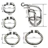 Cockrings Ergonomique en acier inoxydable Stealth Lock Dispositif de chasteté masculine Cage Pénis Anneau Ceinture S056 221130