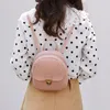 Aufbewahrungsboxen Damen Leder Rucksack Mode Mini Schultaschen für Teenager Mädchen Bagpack Niedliche kleine Frau