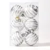 Christmas Decorations Decoration Alien Ball Non-toxic 6cm Gifts Plastic Ornaments 6Pcs Tree Pendants Champagne Hanging Balls