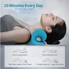 Massaging Neck Pillowws Shoulder Stretcher Relaxer Cervical Chiropractic Traction Device Massage Pillow for Pain Relief Spine Alignment 221130