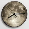 Wall Clocks 16 Colors 3D Print Moon Globe Lamp Glowing Clock Remote Night Light For Home Bedroom Decor Children