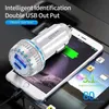 PD USB C Snabbladdare QC3.0 Dual Ports 3.1A Type-C Fast Charging Car Charger f￶r Samsung S22 S21 iPhone 13 12 Xiaomi Telefontillbeh￶r