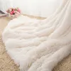 Blankets 35 Arrival Long Shaggy Throw Blanket Bedding Sheet Large Size Warm Soft Thick Fluffy Sofa Sherpa Pillowcase 221130