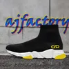 Plattformskor Sock Boots Socks Mens Trainers Boot Womens Shoe Red Sneakers Speed ​​Trainer Fashion Casual Balck Me