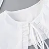 蝶ネクタイLINBAIWAY WOMENS'S FALSE COLLAR SHAWL for Seater Blouse Topsシャツ取り外し可能な首輪女性取り外し可能な偽のアクセサリー