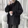 メンズフーディーズスウェットシャツメンズフード付き衣類スダデラスティーンミニマリストハンサムデザインパーソナルシッククールな韓国のファッションバギーヒップホップアウトウェア221129
