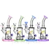 7,5 pouces narguilés Heady Glass Bongs avec embout Mini conduites d'eau Pommeau de douche Perc Percolaters Pyramid Design Oil Dab Rigs avec bol de 14 mm