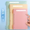 Okładka książki 16 Sheats A4 A5 B5 20 Hole spoiwa Przezroczysta PP luźne i indeksowy indeks separator notebook